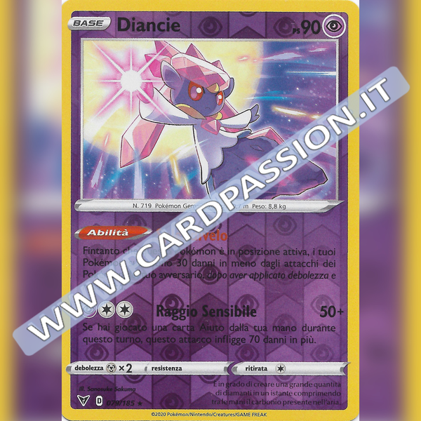 079/185 Diancie Reverse | Voltaggio Sfolgorante - Card Passion