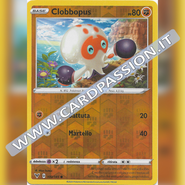100/185 Clobbopus Reverse | Voltaggio Sfolgorante - Card Passion