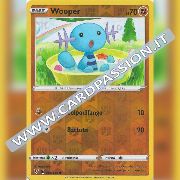 083/185 Wooper Reverse | Voltaggio Sfolgorante - Card Passion