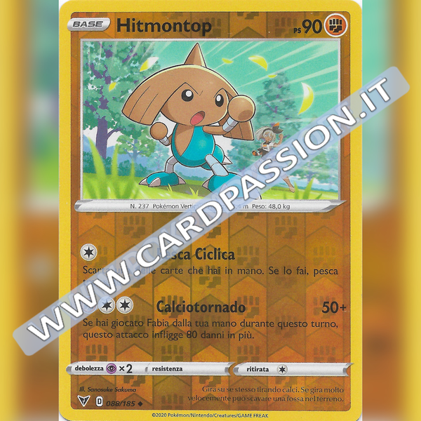088/185 Hitmontop Reverse | Voltaggio Sfolgorante - Card Passion