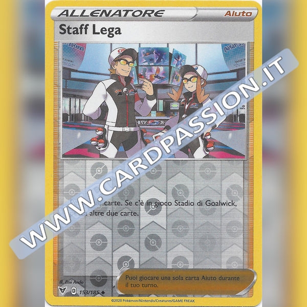153/185 Staff Lega Reverse | Voltaggio Sfolgorante - Card Passion