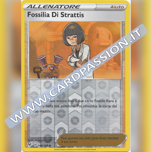 149/185 Fossilia di Strattis Reverse | Voltaggio Sfolgorante - Card Passion