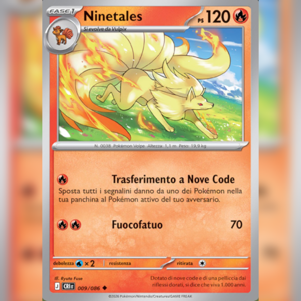 009/086 Ninetales | Caos Nascente