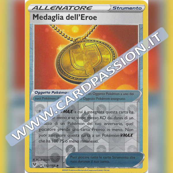 152/185 Medaglia dell'Eroe Reverse | Voltaggio Sfolgorante - Card Passion