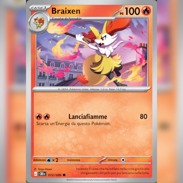 012/086 Braixen | Caos Nascente