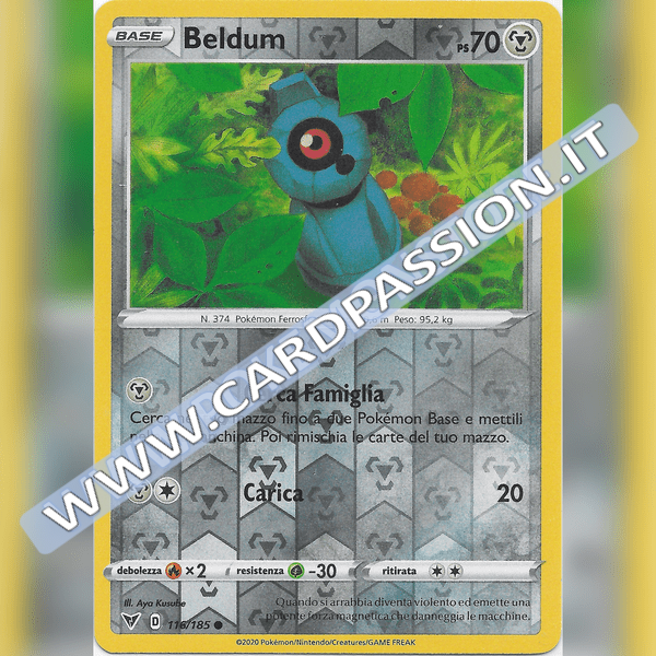 116/185 Beldum Reverse | Voltaggio Sfolgorante - Card Passion