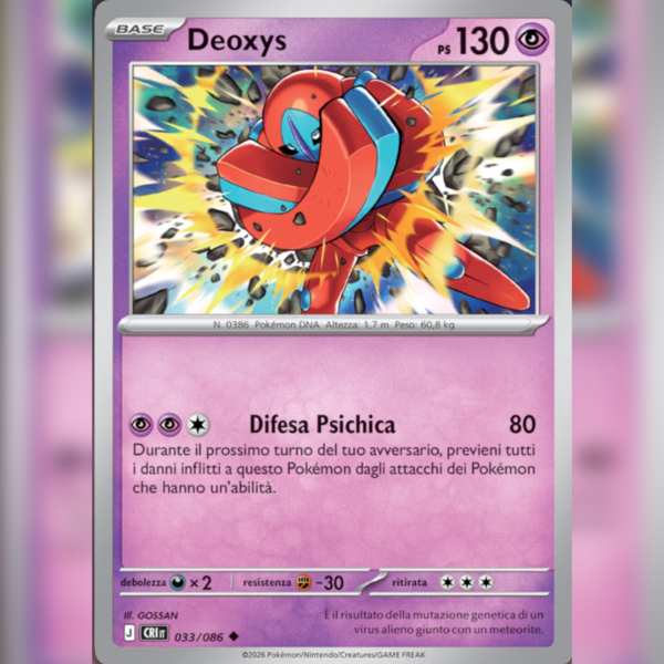033/086 Deoxys Forma Difesa | Caos Nascente
