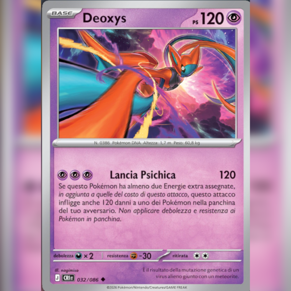 032/086 Deoxys Forma Attacco | Caos Nascente