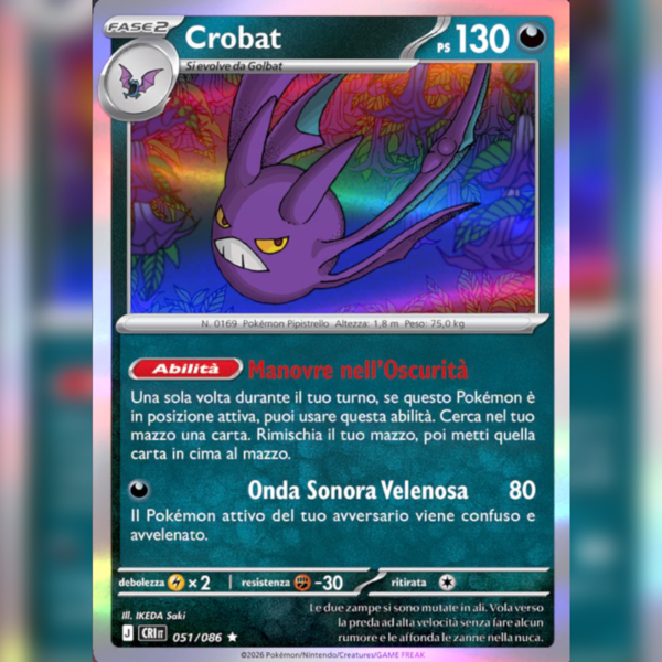 051/086 Crobat Holo | Caos Nascente