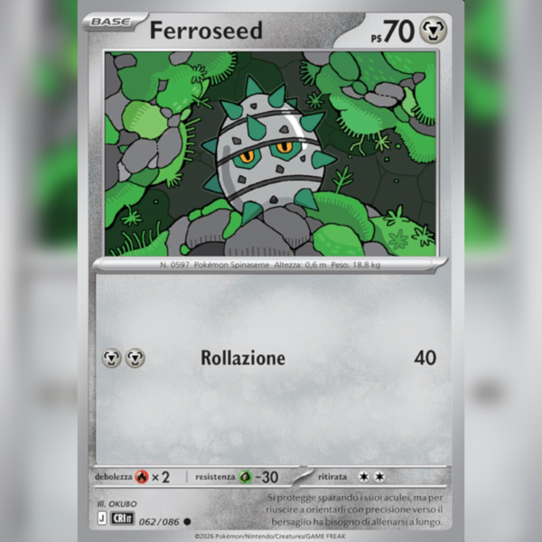 062/086 Ferroseed | Caos Nascente
