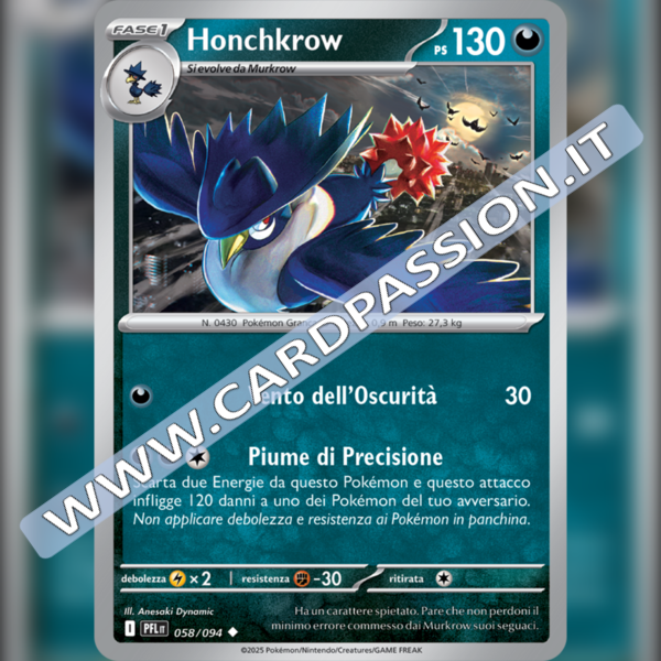 058/094 Honchkrow | Fiamme Spettrali