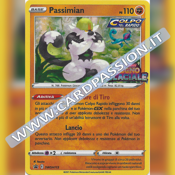 SWSH115 Passimian Holo Black Star Promo Stamped - Card Passion