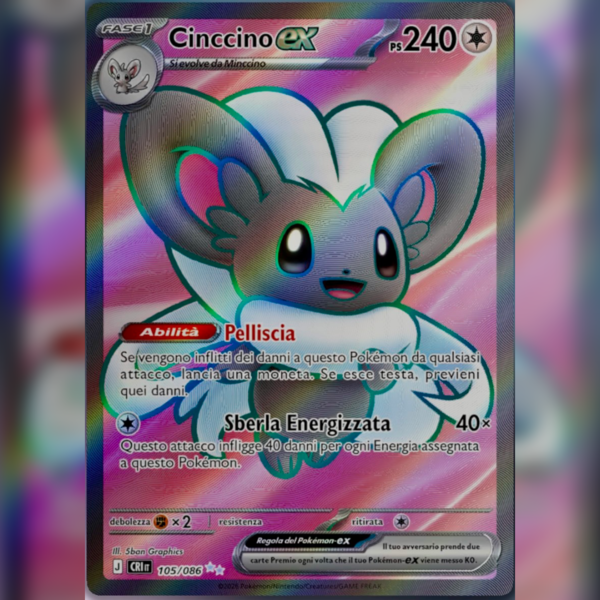 105/086 Cinccino ex (FA) | Caos Nascente