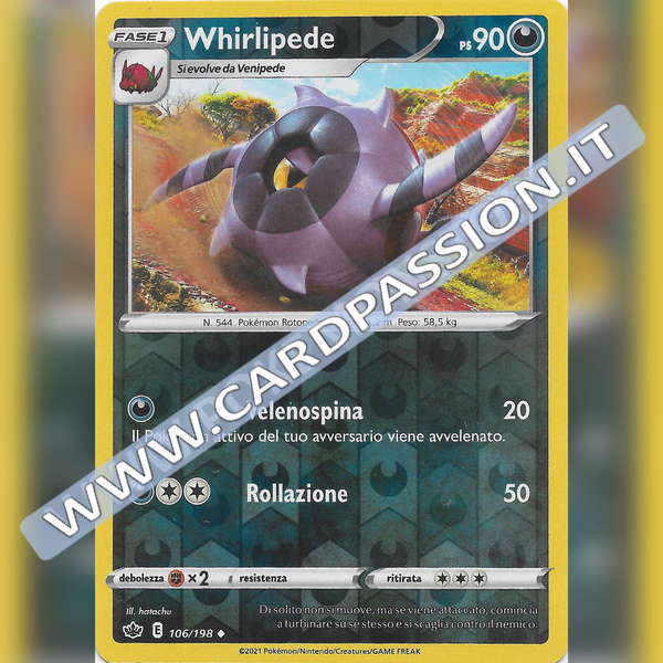 106/198 Whirlipede Reverse | Regno Glaciale - Card Passion