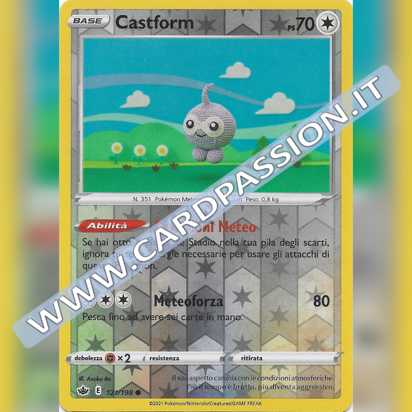 121/198 Castform Reverse | Regno Glaciale - Card Passion