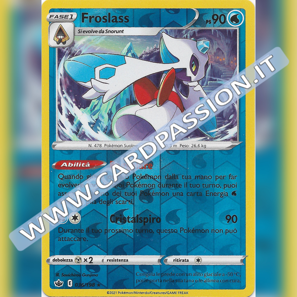 036/198 Froslass Reverse | Regno Glaciale - Card Passion