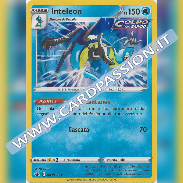 043/198 Inteleon Holo | Regno Glaciale - Card Passion