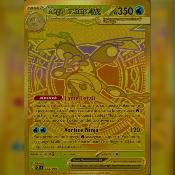 122/086 Mega Greninja ex (MUR) | Caos Nascente