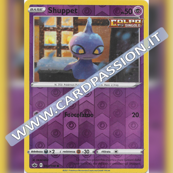 062/198 Shuppet Reverse | Regno Glaciale - Card Passion