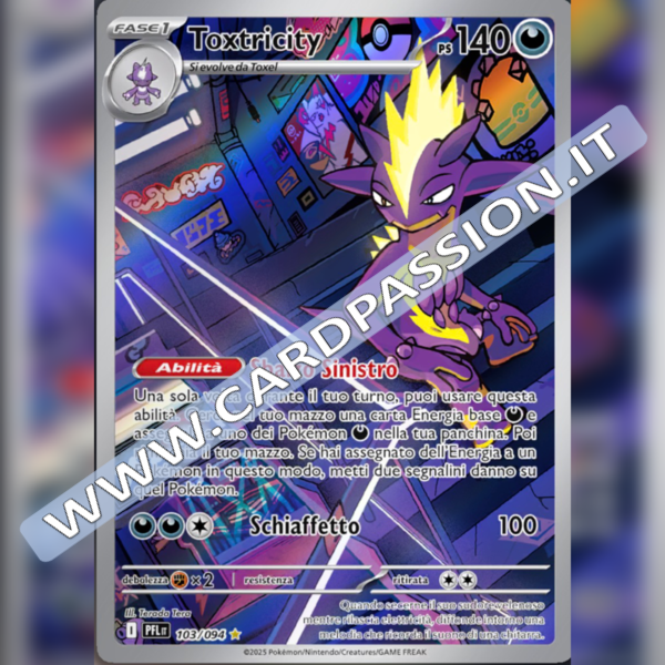 103/094 Toxtricity Illustrazione Rara | Fiamme Spettrali