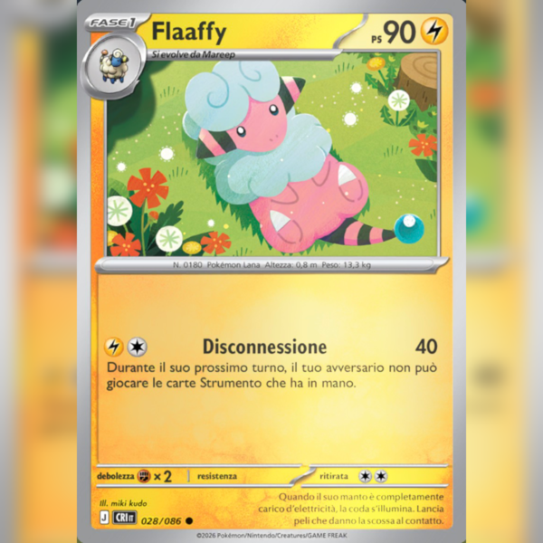028/086 Flaaffy Reverse | Caos Nascente