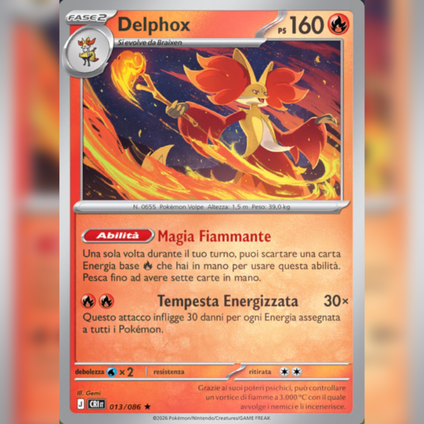 013/086 Delphox Reverse | Caos Nascente