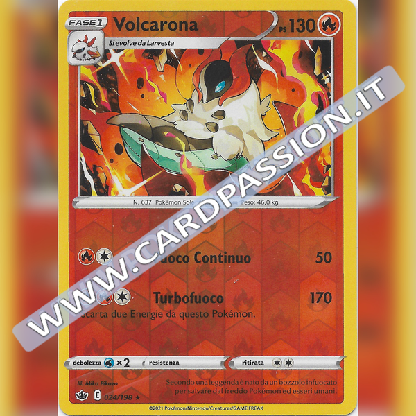 024/198 Volcarona Reverse | Regno Glaciale - Card Passion