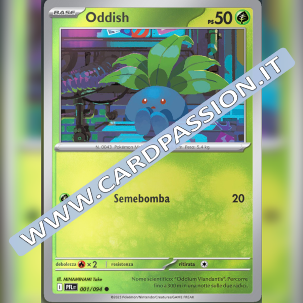 001/094 Oddish Reverse | Fiamme Spettrali