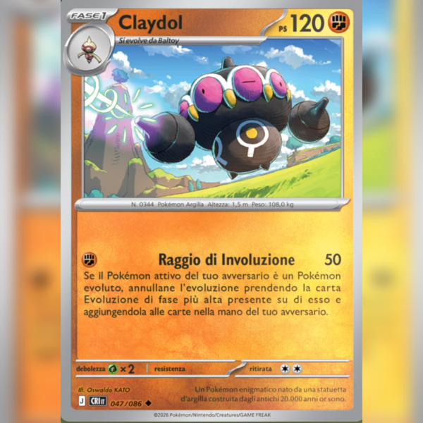 047/086 Claydol Reverse | Caos Nascente