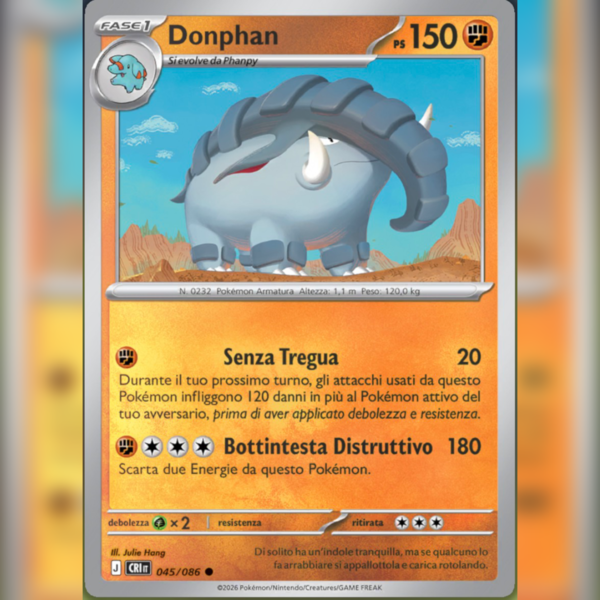 045/086 Donphan Reverse | Caos Nascente