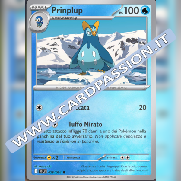 028/094 Prinplup Reverse | Fiamme Spettrali