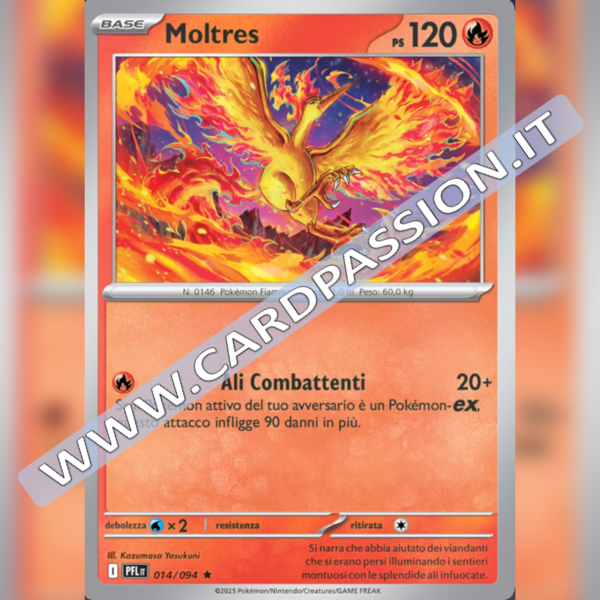 014/094 Moltres Reverse | Fiamme Spettrali