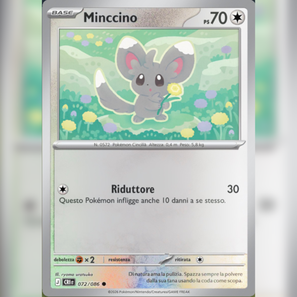 072/086 Minccino Reverse | Caos Nascente