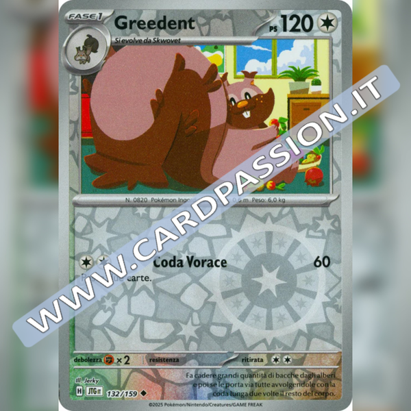 132/159 Greedent Reverse | Avventure Insieme