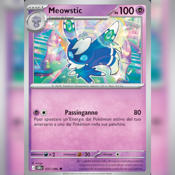 037/086 Meowstic | Caos Nascente