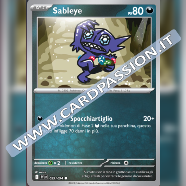 059/094 Sableye Reverse | Fiamme Spettrali