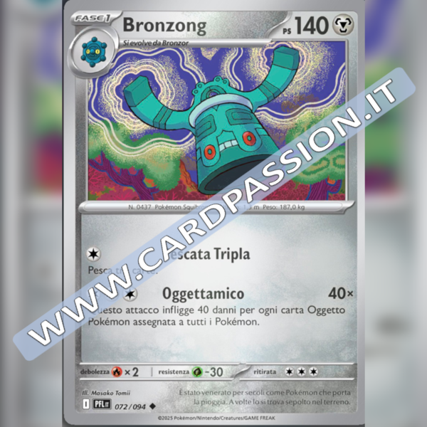 072/094 Bronzong Reverse | Fiamme Spettrali