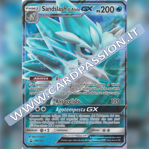 SM236 Sandslash di Alola GX | Black Star Promo - Card Passion