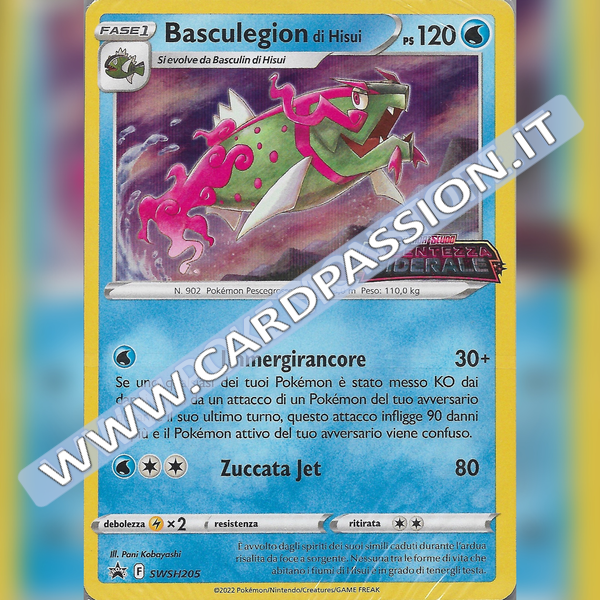 SWSH205 Basculegion di Hisui Holo (Stamped) | Black Star Promo - Card Passion