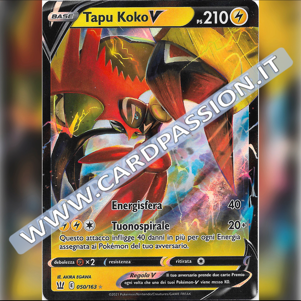 050/163 Tapu Koko V | Stili di Lotta - Card Passion