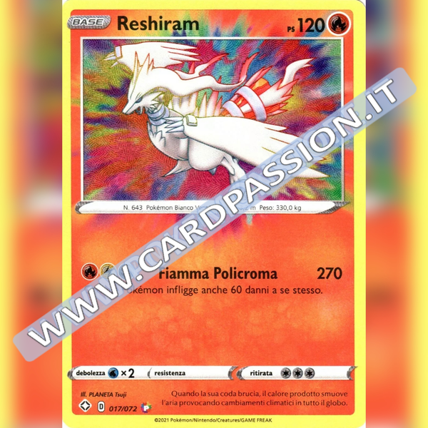 017/072 Reshiram Amazing | Destino Splendente - Card Passion