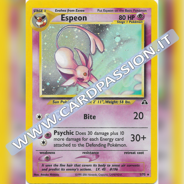 1/75 Espeon Holo (ENG) | Neo Discovery Near Mint - Card Passion
