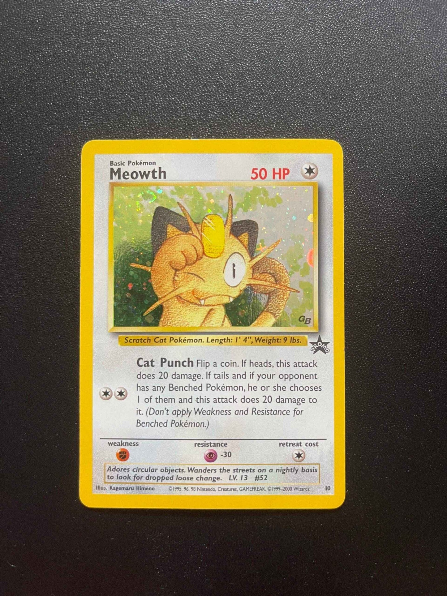 10 Meowth | Black Star Promo Excellent