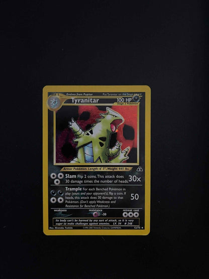 12/75 Tyranitar Holo | Set Neo Discovery Excellent