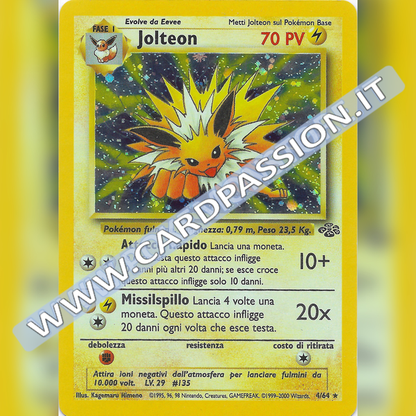 4/64 Jolteon Holo | Set Jungle Light Played - Card Passion