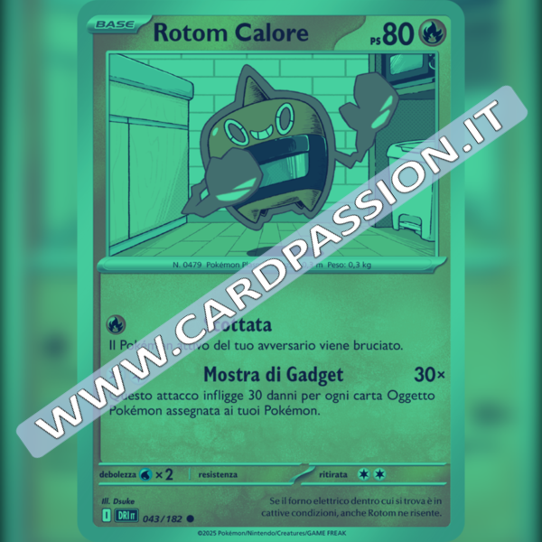 043/182 Rotom Calore Reverse | Rivali Predestinati