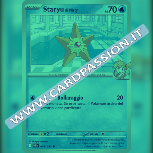 046/182 Staryu di Misty Reverse | Rivali Predestinati