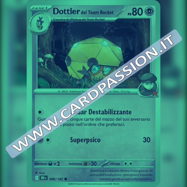 088/182 Dottler del Team Rocket Reverse | Rivali Predestinati