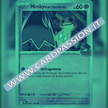 087/182 Mimikyu del Team Rocket Reverse | Rivali Predestinati