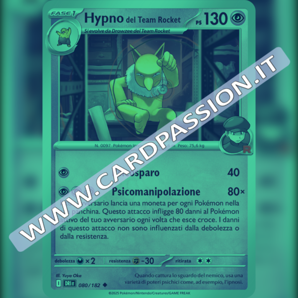 080/182 Hypno del Team Rocket Reverse | Rivali Predestinati